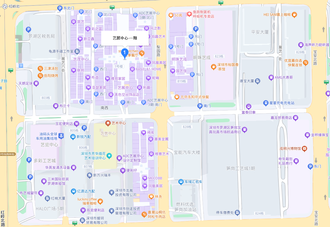 ADC艺展中心一期地图