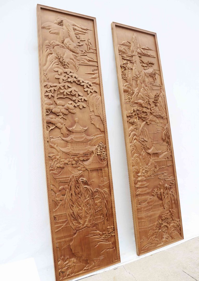 MD-Wooden carving wall hanging 030-012a3